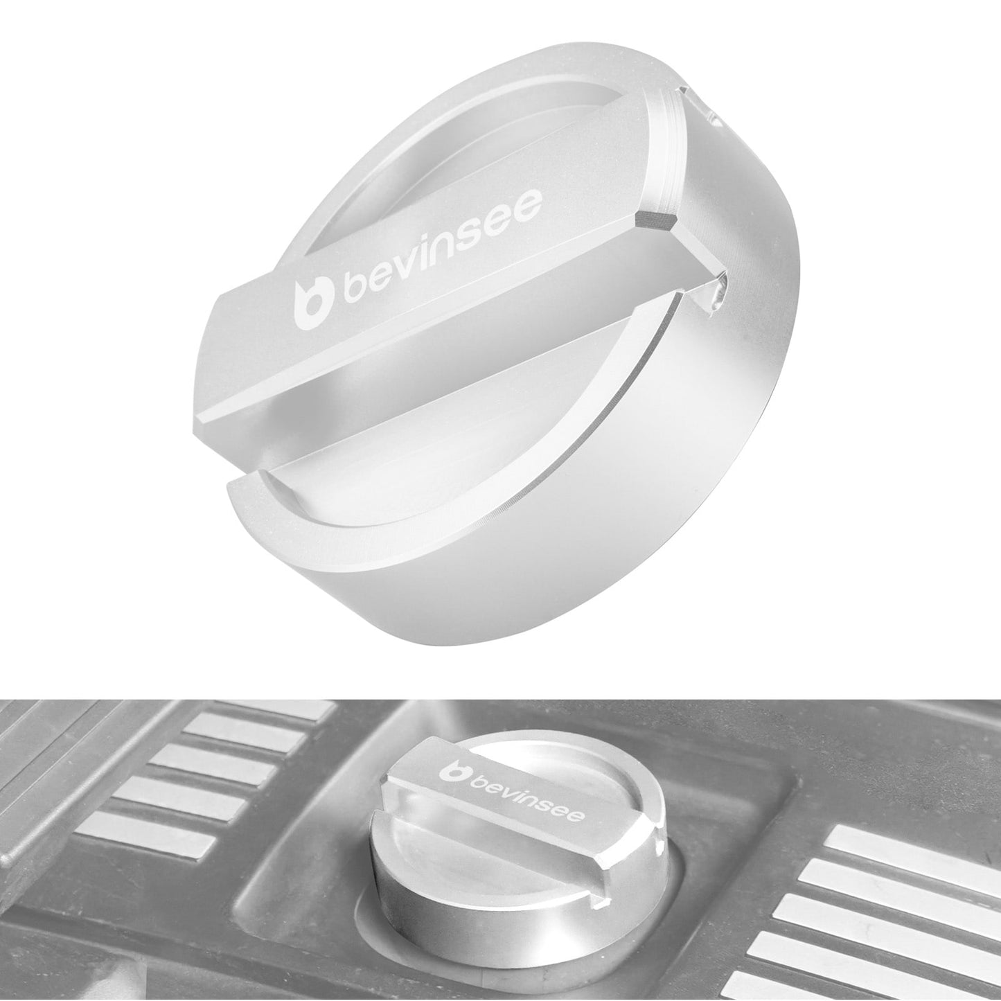 BEVINSEE Aluminum Engine Oil Filler Neck Sealing Cap For BMW E36 E46 E90 E92 Z4 E85