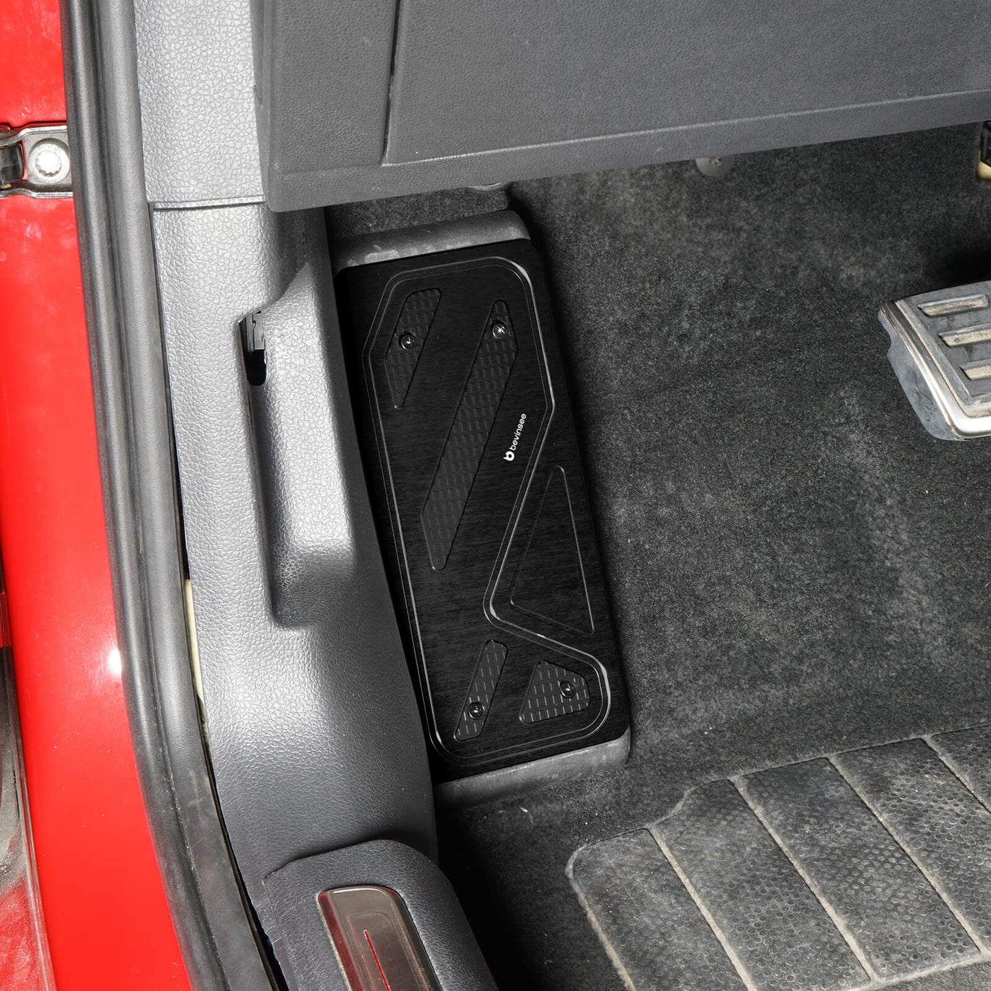 BEVINSEE Aluminum Foot Rest Pedal Cover For VW For Golf MK7 MK8 For Audi A3 8V Left Hand Drive