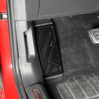 BEVINSEE Aluminum Foot Rest Pedal Cover For VW For Golf MK7 MK8 For Audi A3 8V Left Hand Drive