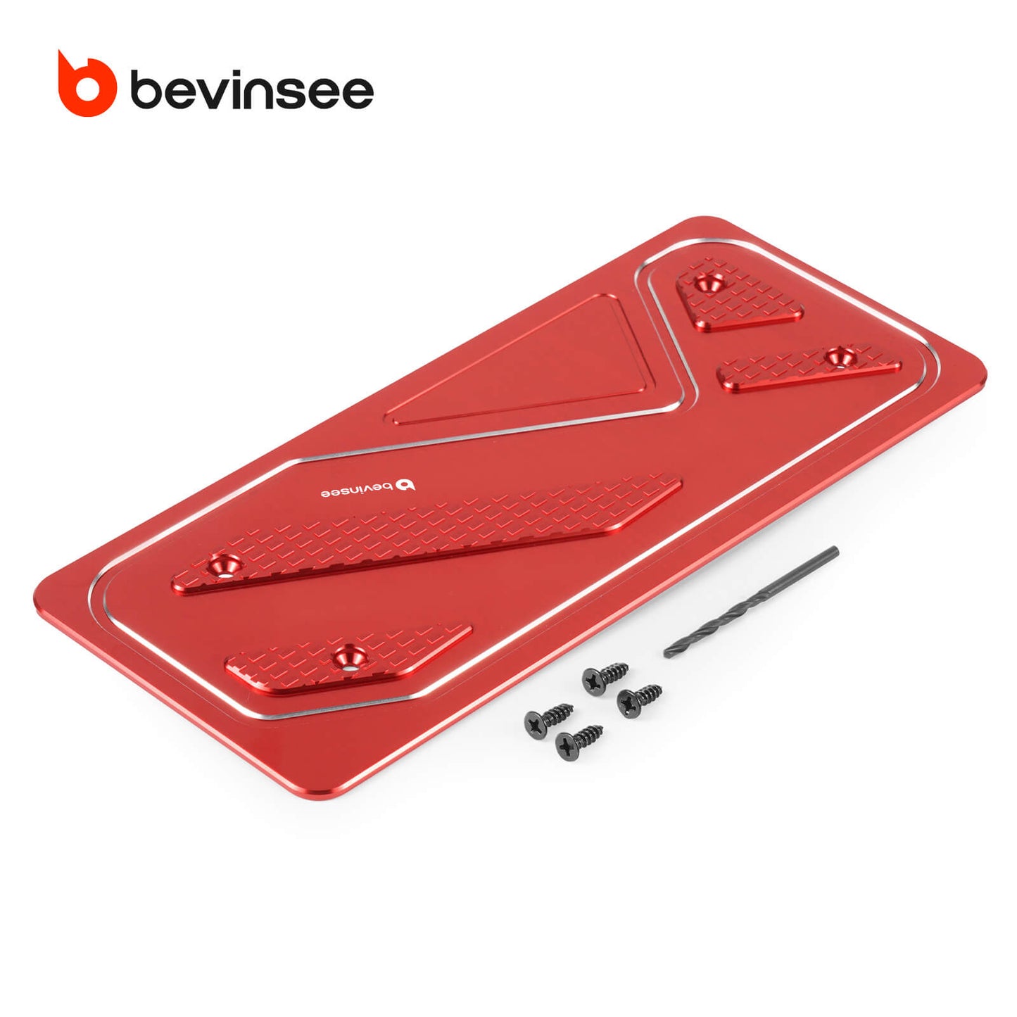 BEVINSEE Aluminum Foot Rest Pedal Cover For VW For Golf MK7 MK8 For Audi A3 8V Left Hand Drive