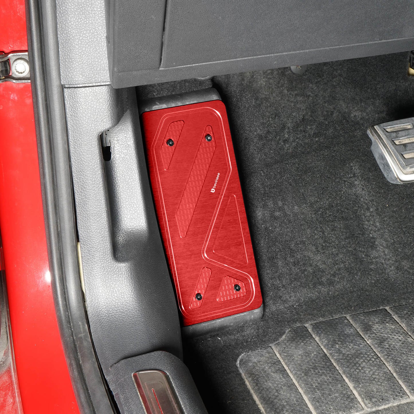 BEVINSEE Aluminum Foot Rest Pedal Cover For VW For Golf MK7 MK8 For Audi A3 8V Left Hand Drive