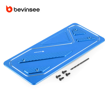 BEVINSEE Aluminum Foot Rest Pedal Cover For VW For Golf MK7 MK8 For Audi A3 8V Left Hand Drive