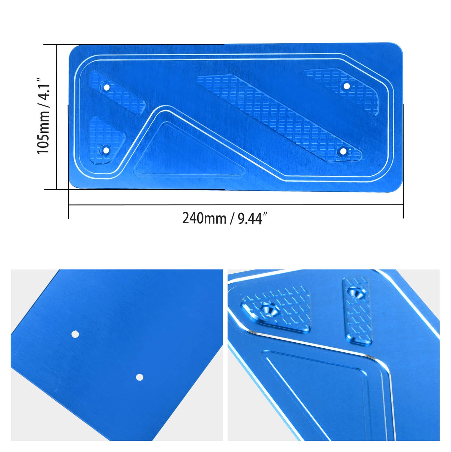 BEVINSEE Aluminum Foot Rest Pedal Cover For VW For Golf MK7 MK8 For Audi A3 8V Left Hand Drive