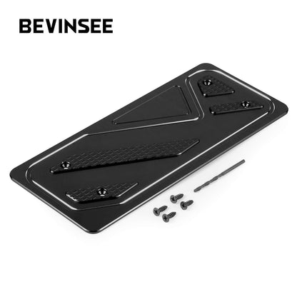 BEVINSEE Aluminum Foot Rest Pedal Cover For VW For Golf MK7 MK8 For Audi A3 8V Left Hand Drive