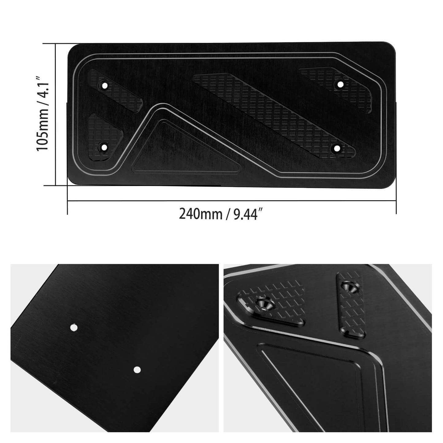 BEVINSEE Aluminum Foot Rest Pedal Cover For VW For Golf MK7 MK8 For Audi A3 8V Left Hand Drive