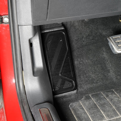 BEVINSEE Aluminum Foot Rest Pedal Cover For VW For Golf MK7 MK8 For Audi A3 8V Left Hand Drive