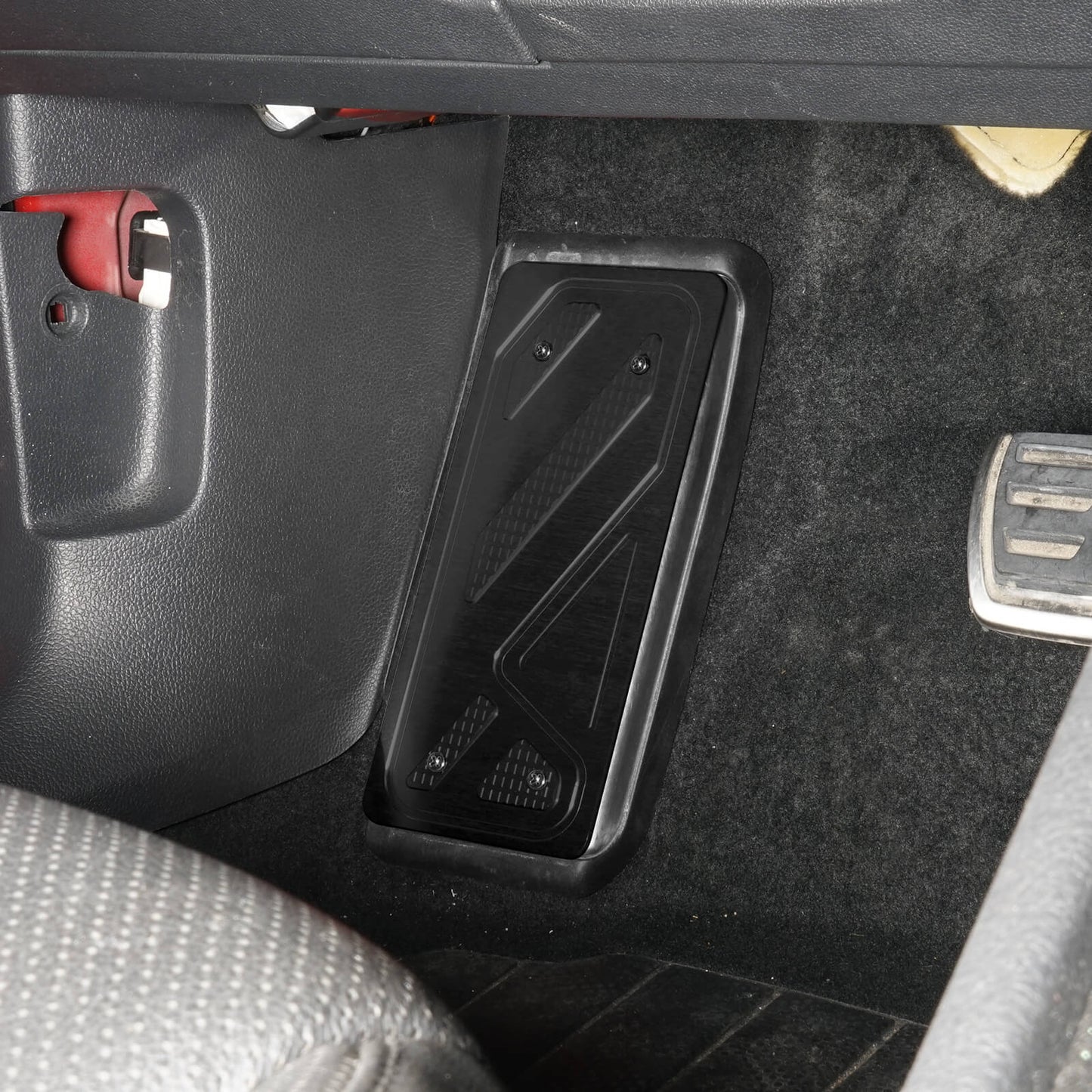 BEVINSEE Aluminum Foot Rest Pedal Cover For VW For Golf MK7 MK8 For Audi A3 8V Left Hand Drive