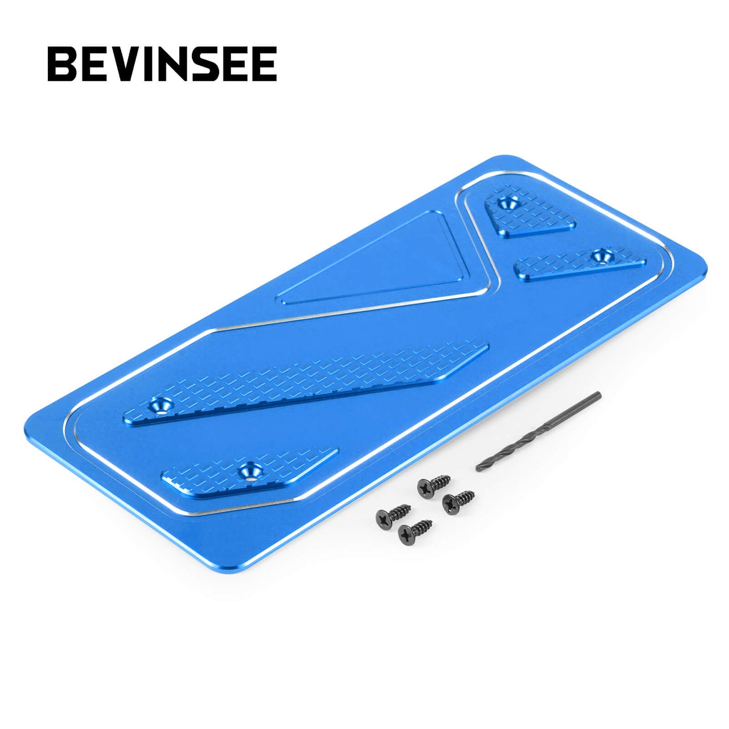 BEVINSEE Aluminum Foot Rest Pedal Cover For VW For Golf MK7 MK8 For Audi A3 8V Left Hand Drive