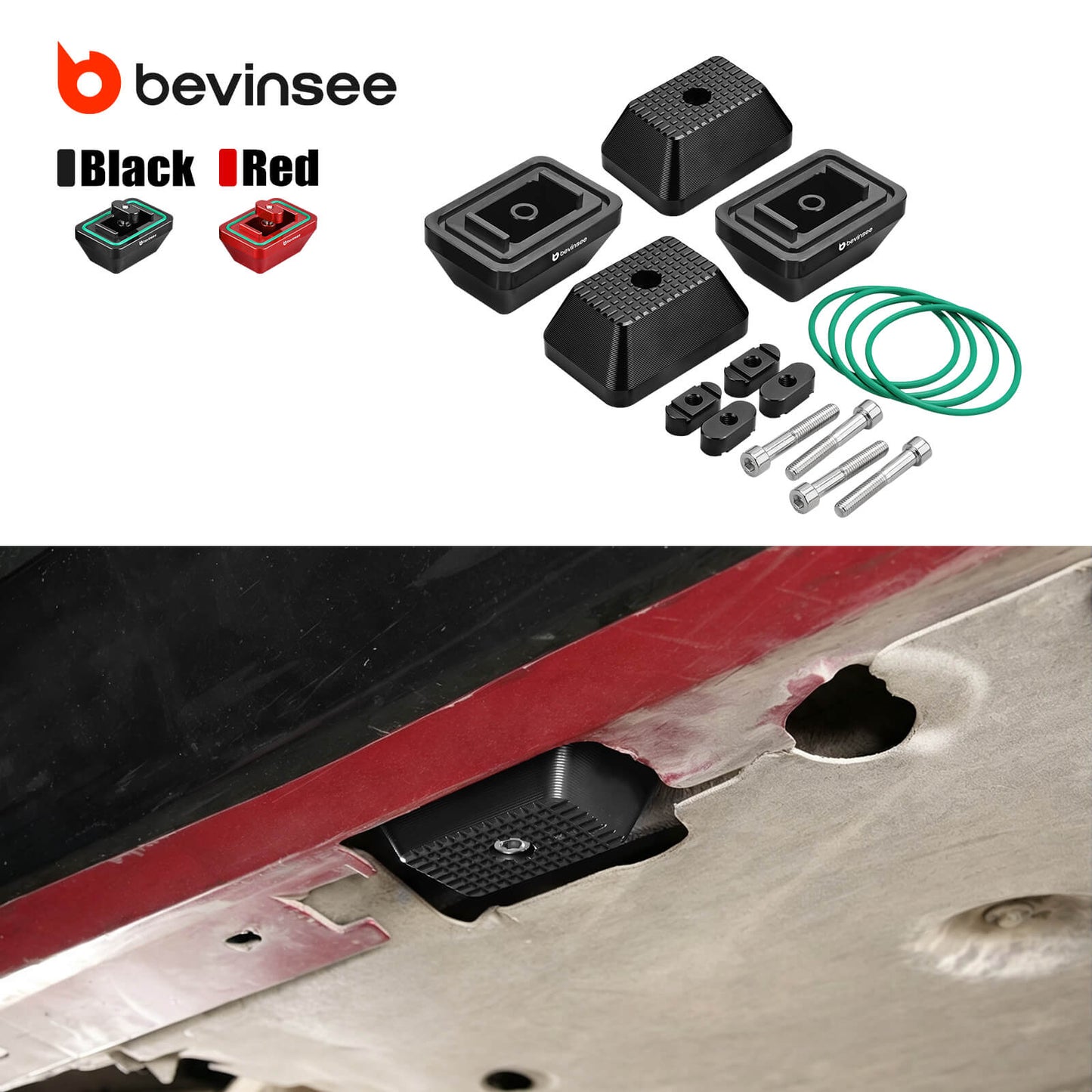 Aluminum Jack Pad Set For BMW E90 E92 E8X F30 F31 F32 F33 F20 F80 M3 M4 Supra A90