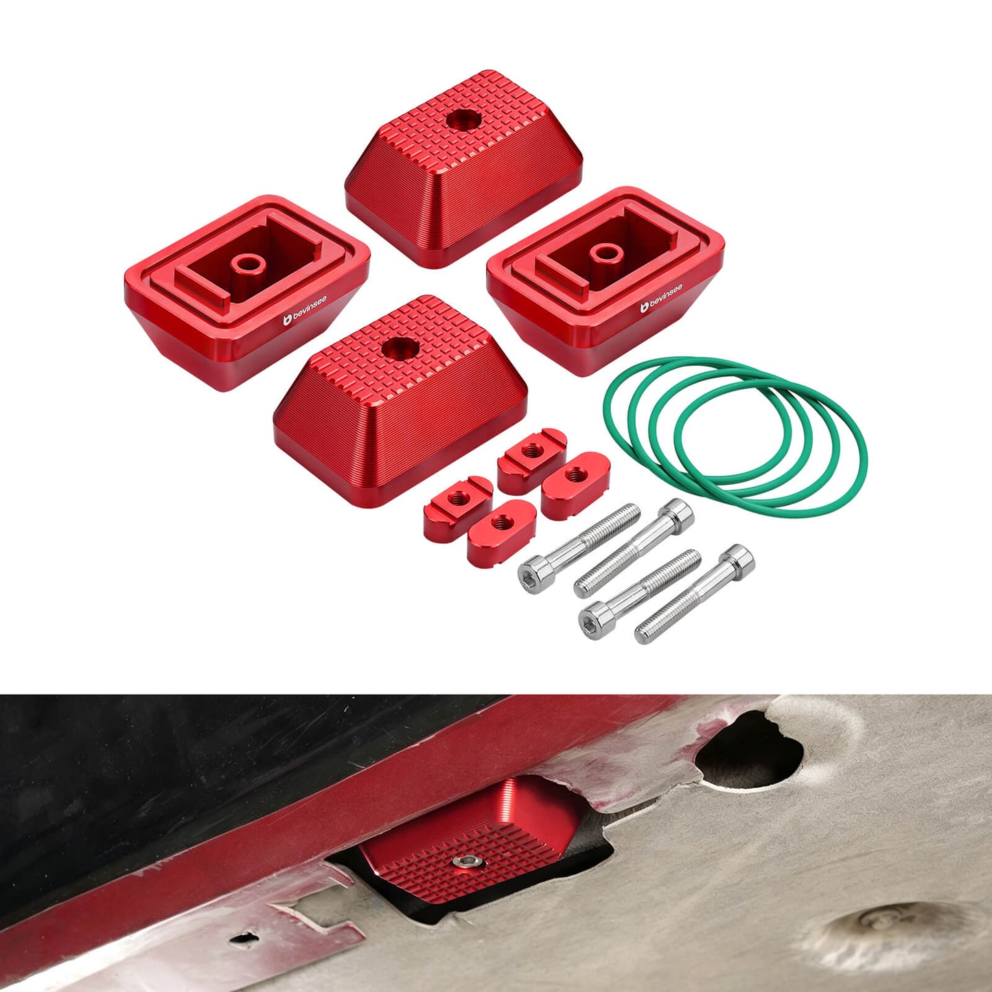 Aluminum Jack Pad Set For BMW E90 E92 E8X F30 F31 F32 F33 F20 F80 M3 M4 Supra A90