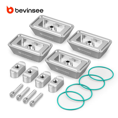 BEVINSEE Billet Aluminum Jack Pad Set For BMW G20 G22 G23 G80 G82