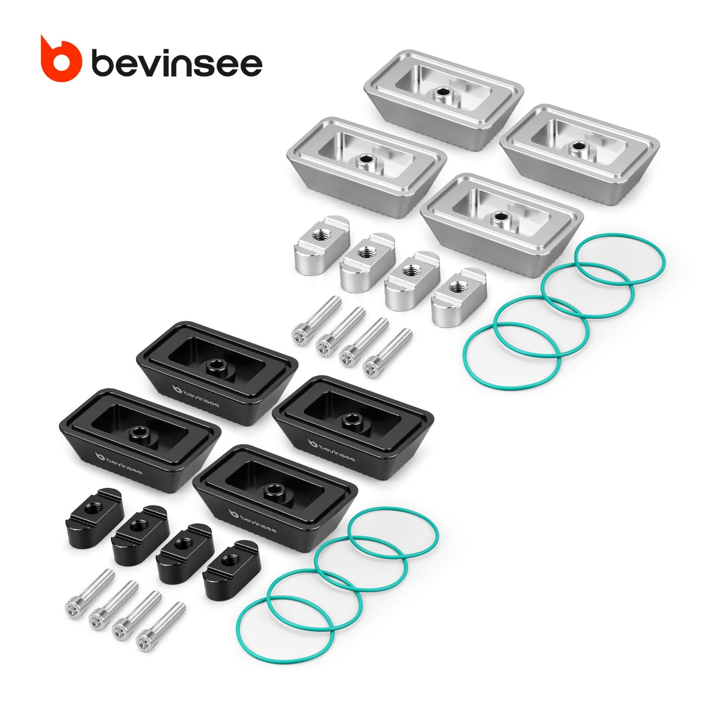 BEVINSEE Billet Aluminum Jack Pad Set For BMW G20 G22 G23 G80 G82