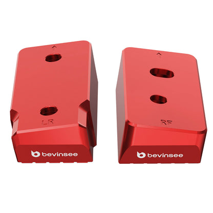 Set di tamponi di sollevamento in alluminio BEVINSEE per Ford Mustang S550 2015-2023