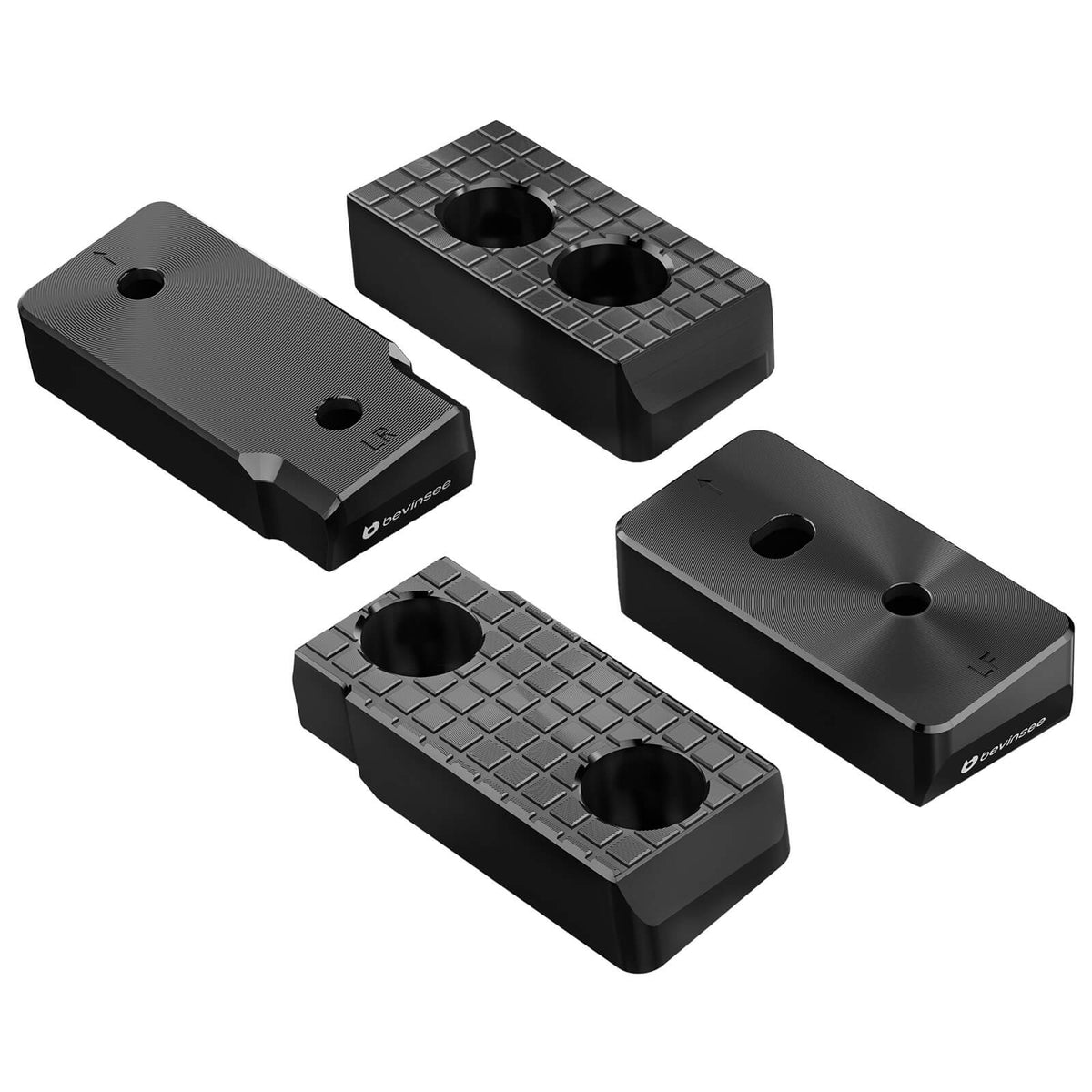 Set di tamponi di sollevamento in alluminio BEVINSEE per Ford Mustang S550 2015-2023