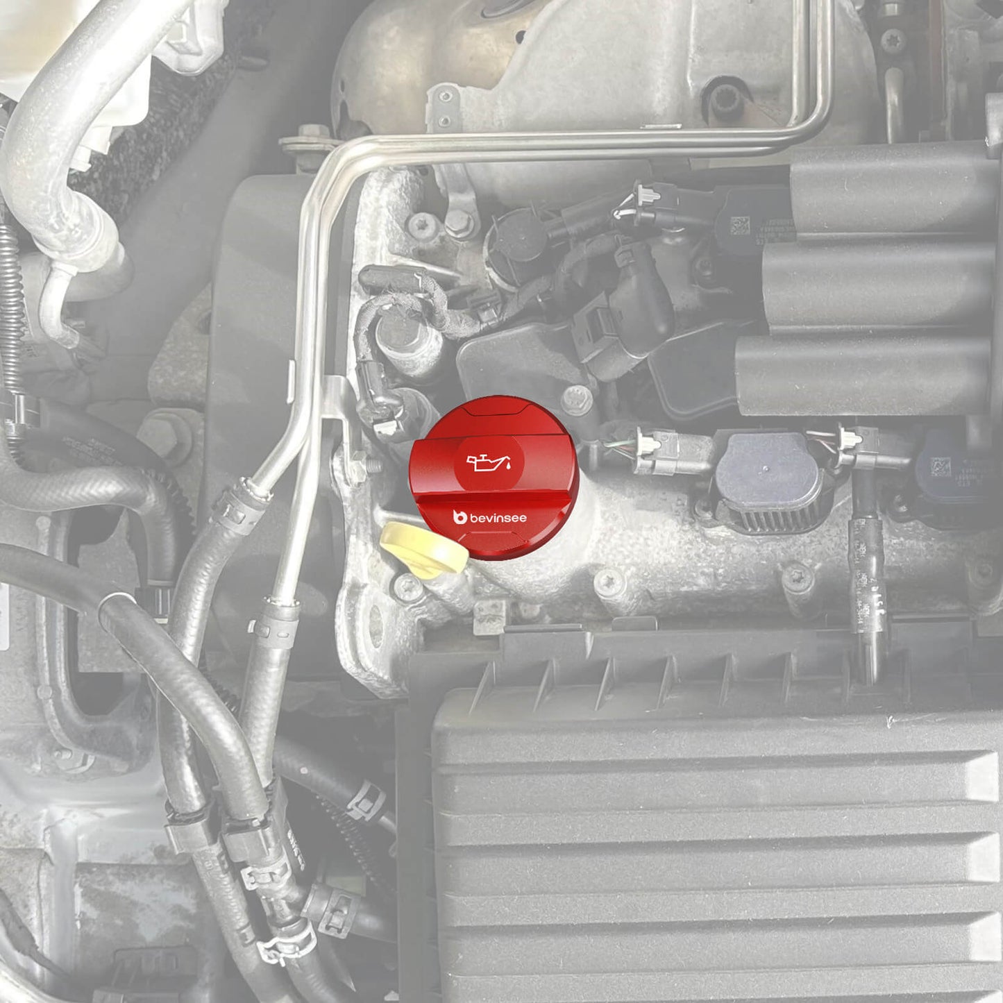 Aluminum Oil Filler Cap Cover For VW EA211 Engine 1.0 TSI, 1.2 TSI, 1.4 TSI, 1.4 GTE/hybrid