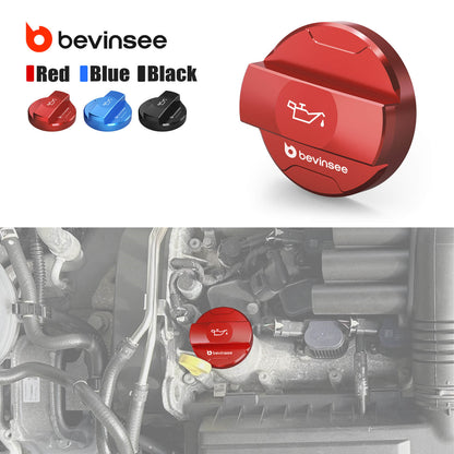 Aluminum Oil Filler Cap Cover For VW EA211 Engine 1.0 TSI, 1.2 TSI, 1.4 TSI, 1.4 GTE/hybrid