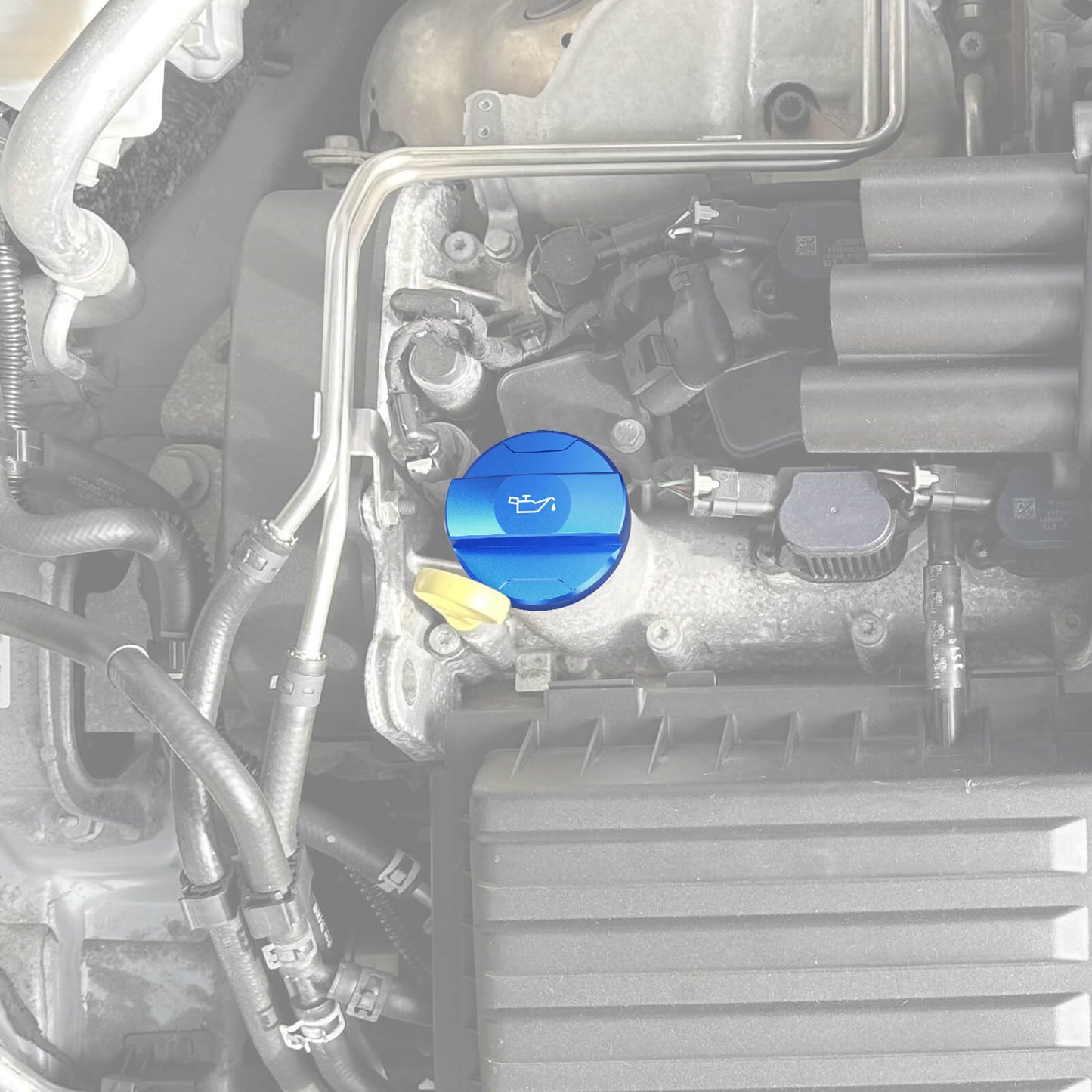 Aluminum Oil Filler Cap Cover For VW EA211 Engine 1.0 TSI, 1.2 TSI, 1.4 TSI, 1.4 GTE/hybrid