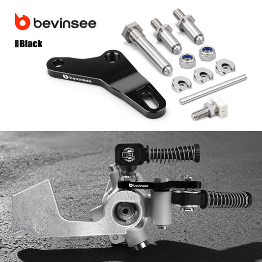 Conjunto de palanca de reenvío de aluminio BEVINSEE para VW GOLF MK5/6, JETTA MK5/6, MQ200 de 5 velocidades