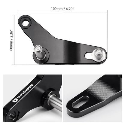 BEVINSEE Aluminum Relay Lever Assembly For VW GOLF MK5/6 For JETTA MK5/6 For MQ200 5 speed