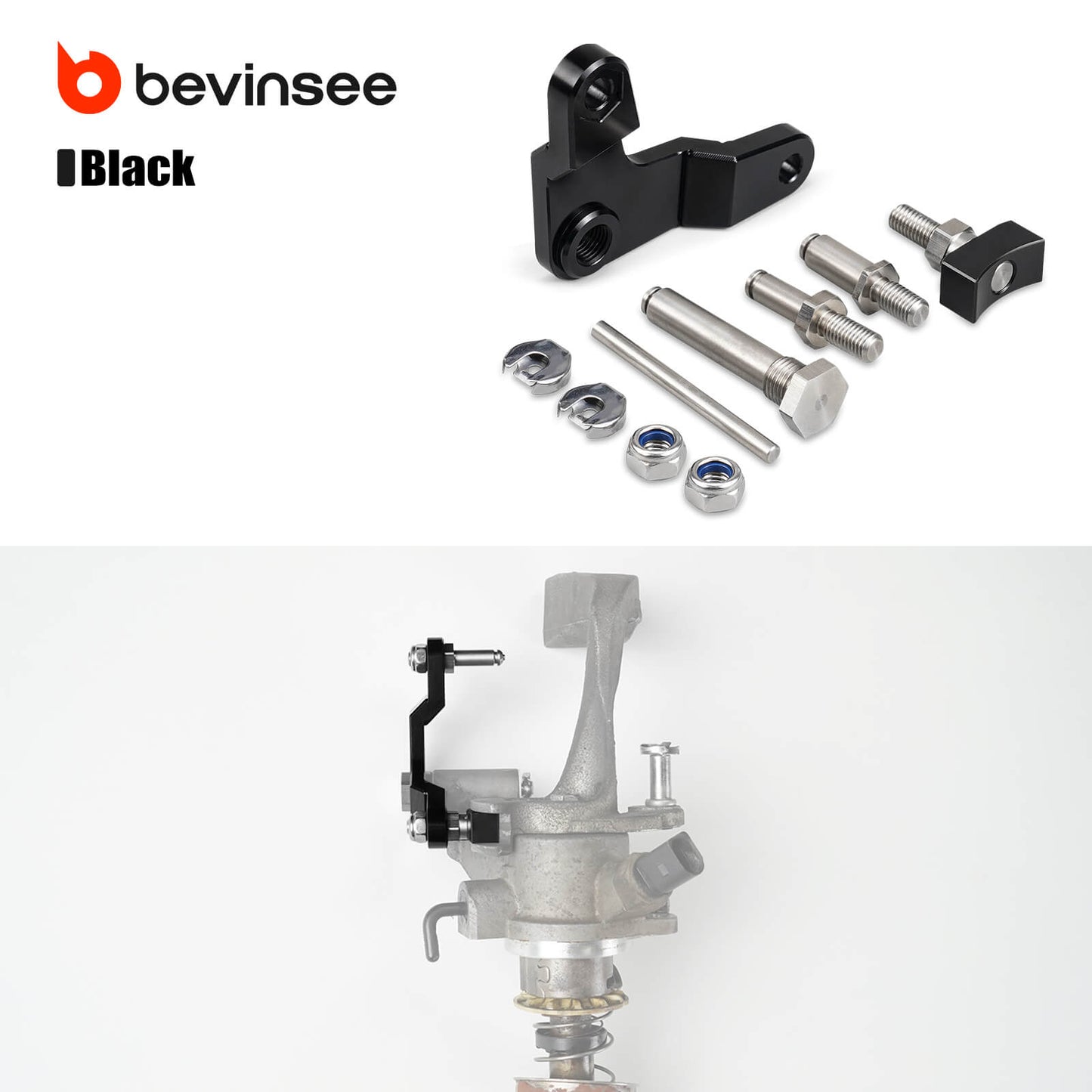 BEVINSEE Aluminum Relay Lever Assembly For MQ250 5 speed  For VW Golf MK4 MK5 MK6