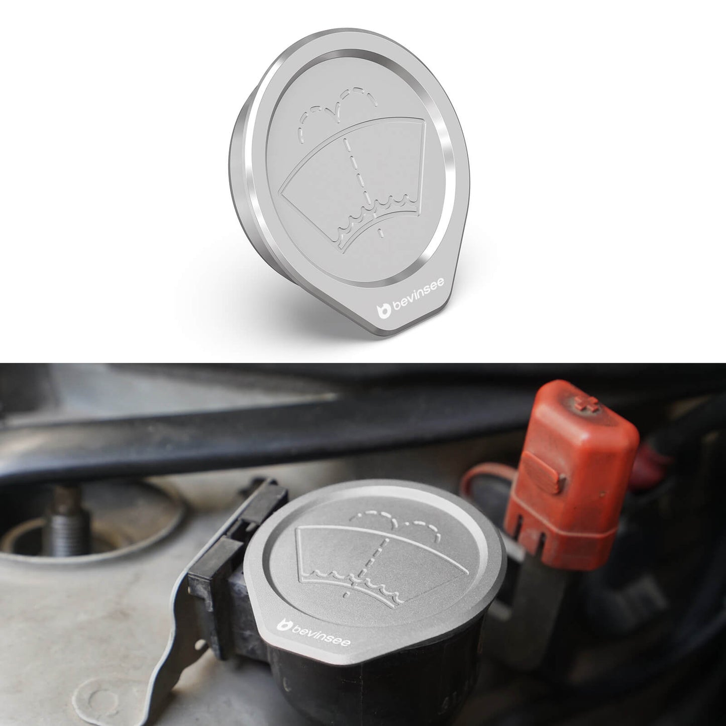 Aluminum Washer Fluid Reservoir Cap For BMW E46 320i 323i 325i 330i 1999-2006