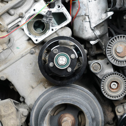 BEVINSEE Billet Aluminum Water Pump Pulley for BMW E46 E39 E60 E61 E38 E65 E66 E83 E53 E85 Z3