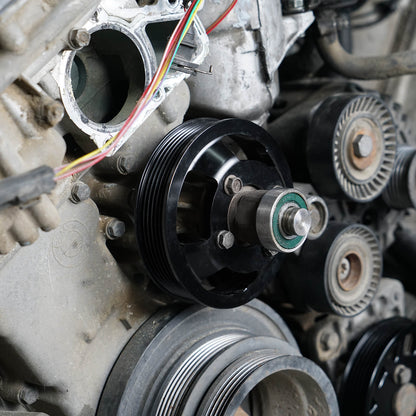 BEVINSEE Billet Aluminum Water Pump Pulley for BMW E46 E39 E60 E61 E38 E65 E66 E83 E53 E85 Z3