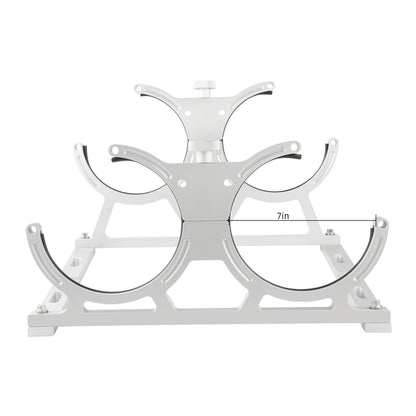 Billet Aluminum 7" Dual Double Nitrous Oxide NOS Bottle Bracket Holder