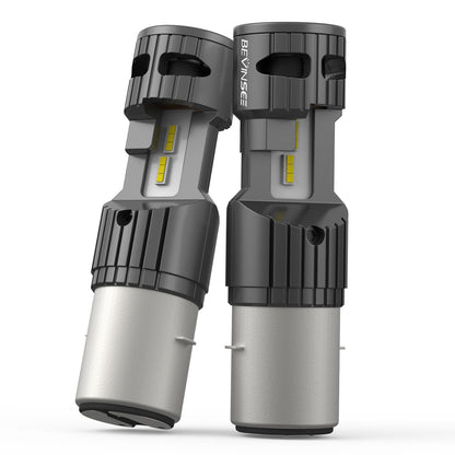 BEVINSEE BA20D H6 LED Motorcycle Headlight 70W 12000LM Hi/Lo Beam