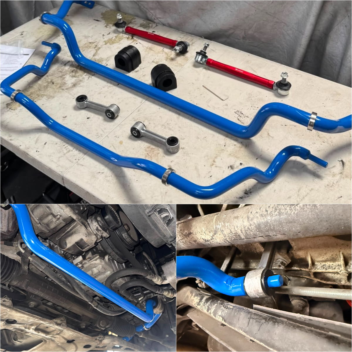 Kit de mise à niveau des barres stabilisatrices avant et arrière BEVINSEE pour BMW E46 323 325 328 330i/ci non-M
