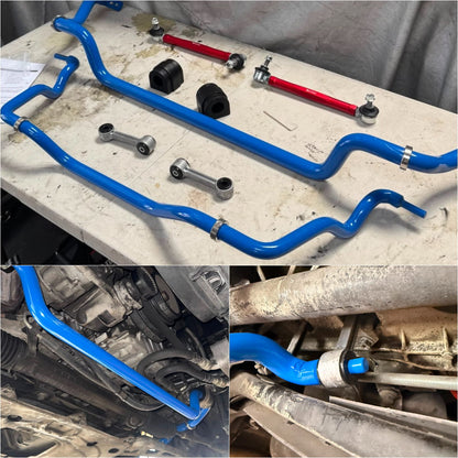 Kit de mise à niveau des barres stabilisatrices avant et arrière BEVINSEE pour BMW E46 323 325 328 330i/ci non-M