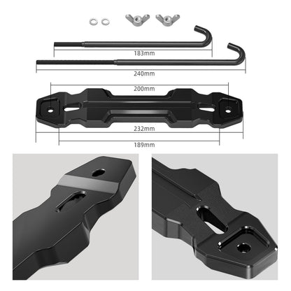 BEVINSEE Aluminum Battery Hold Down Sets Battery Tie Down Bracket For 4Runner FJ Cruiser