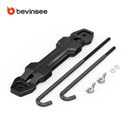 BEVINSEE Aluminum Battery Hold Down Sets Battery Tie Down Bracket For 4Runner FJ Cruiser
