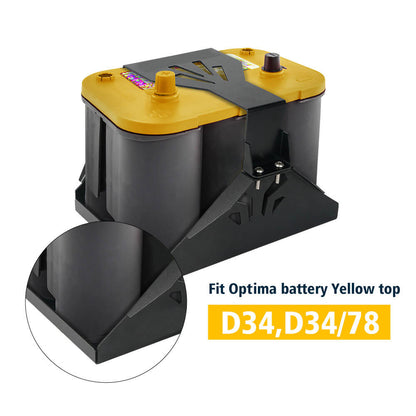 Battery Hold Down Tray Box Mount For Optima Battery Red Top 34 34/78