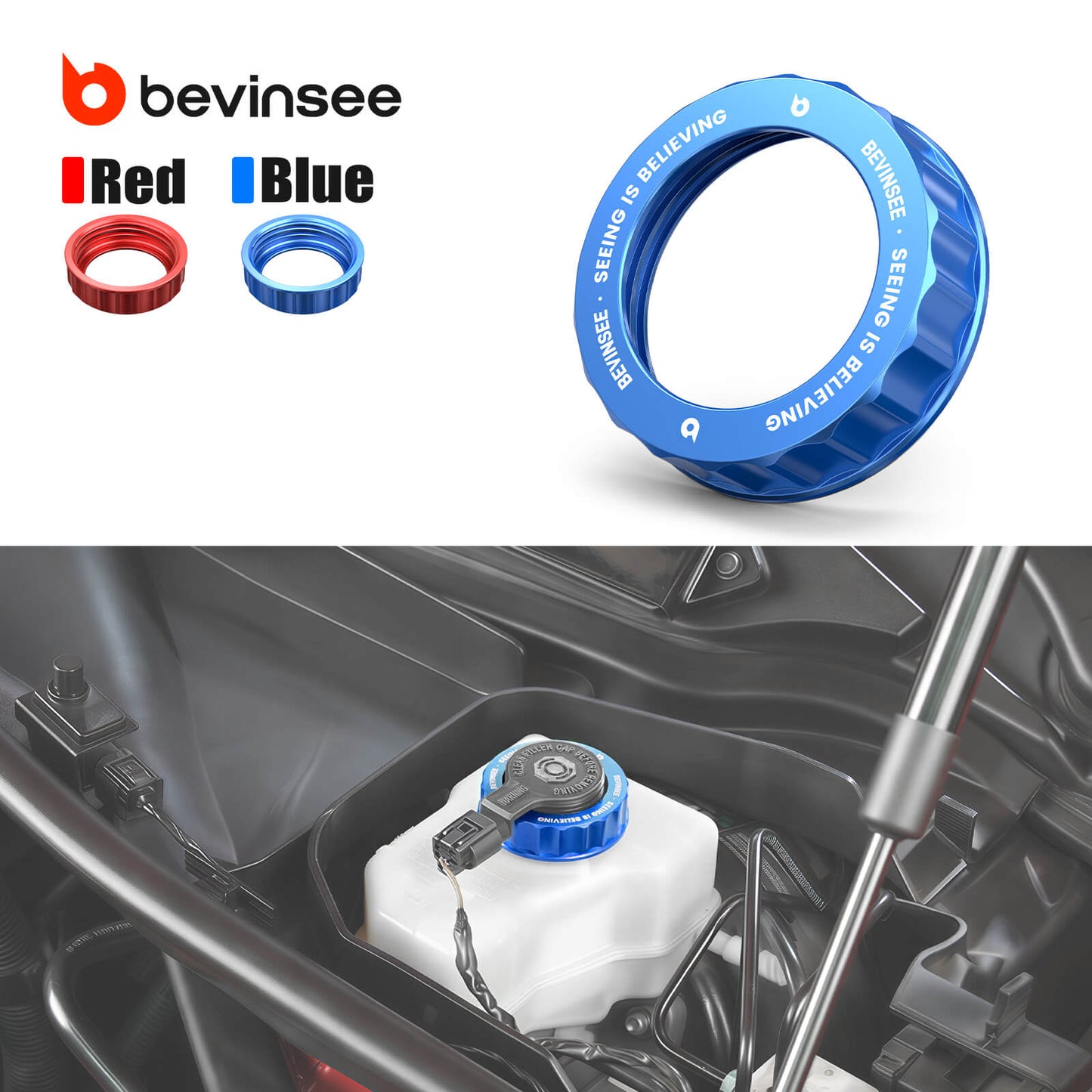 Billet Aluminum Brake Fluid Reservoir Cap For BMW E82 E88 E90 E92