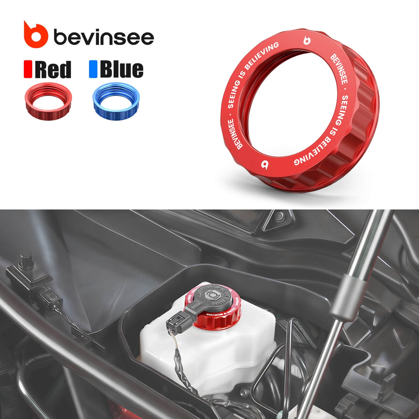 Billet Aluminum Brake Fluid Reservoir Cap For BMW E82 E88 E90 E92
