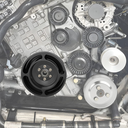 Billet Aluminum Crank Pulley For BMW E90 E92 E93 E87 E82 135i / 335i N54 Engine