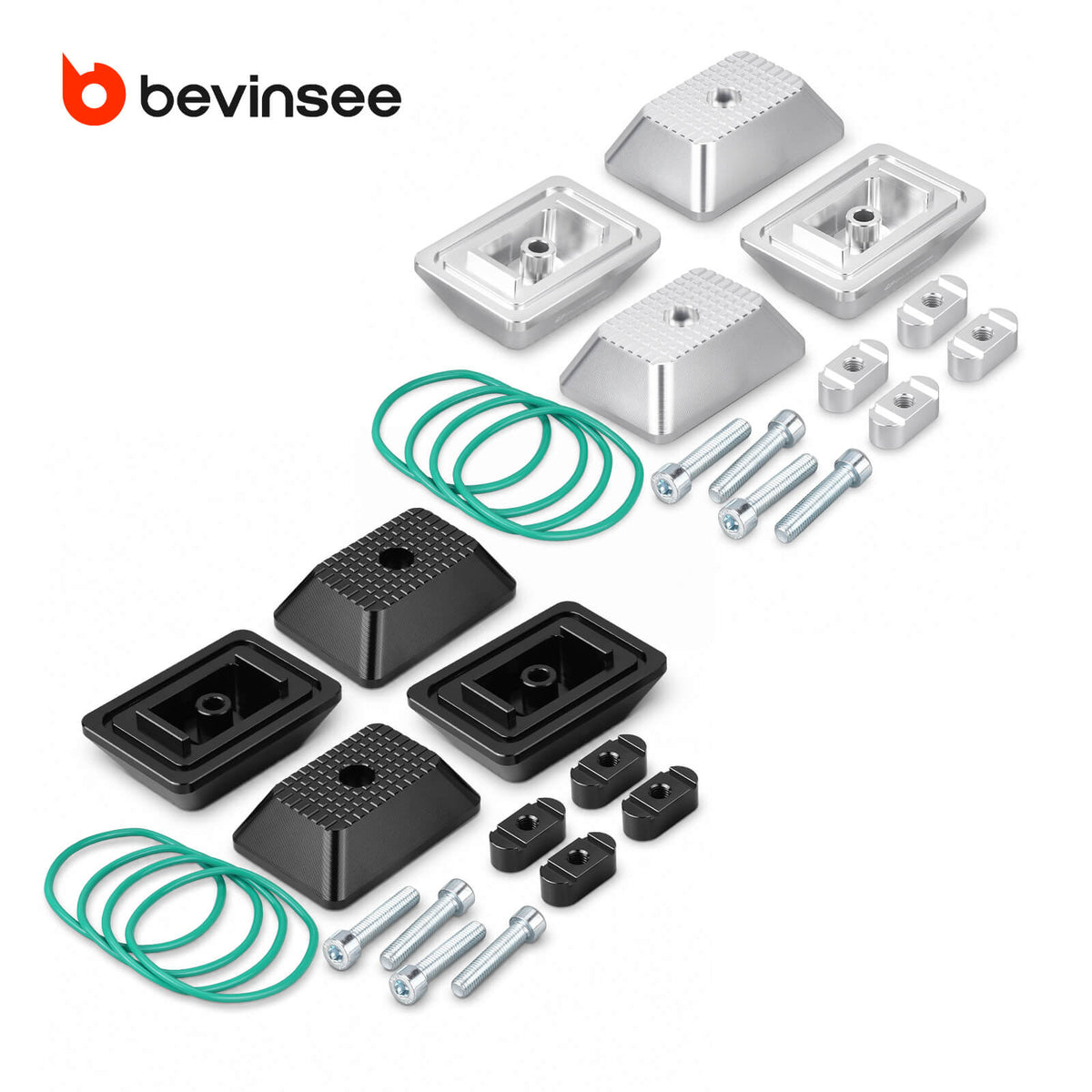 BEVINSEE Billet Aluminum Jack Pad Set For BMW F30 F31 F32 F33 F20 M3 M4 F80 F82