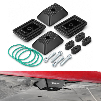 BEVINSEE Billet Aluminum Jack Pad Set For BMW F30 F31 F32 F33 F20 M3 M4 F80 F82