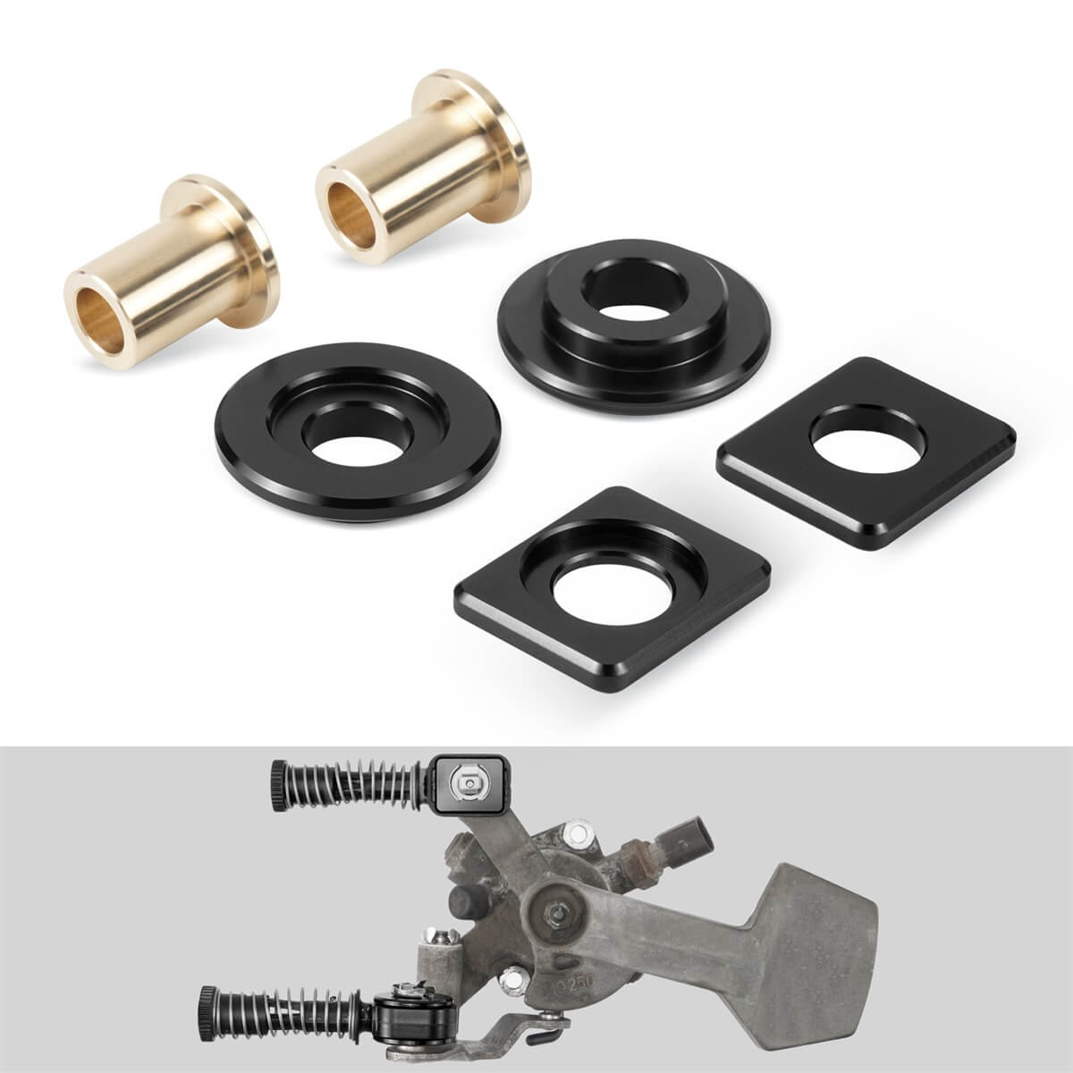 Billet Solid Shifter Bushing Kit For VW 1K0711761B & 1J0711761C MQ350 6 Speed Manual Gearbox