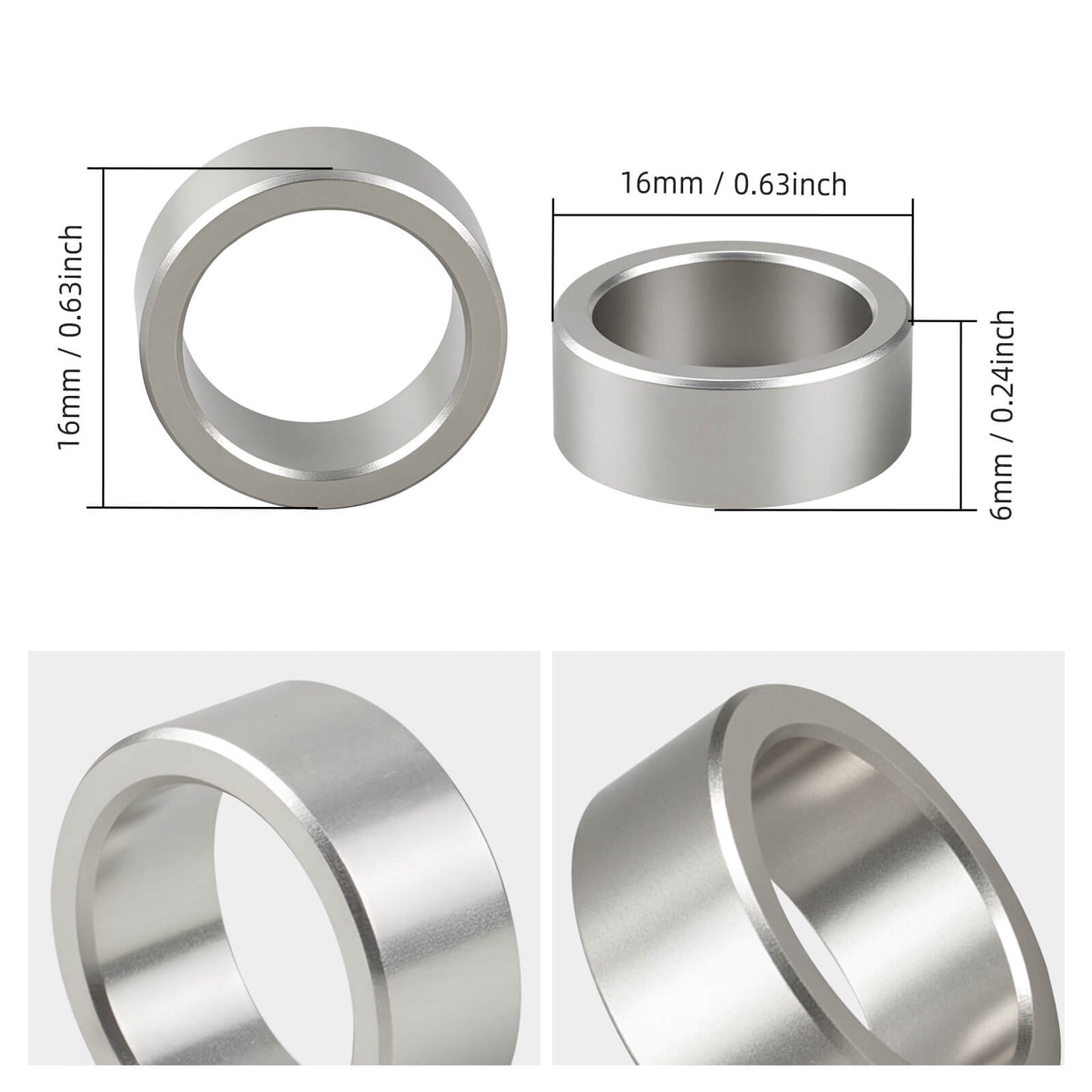 Brake Rotor Lug Centric Spacers Washer Shim Kit