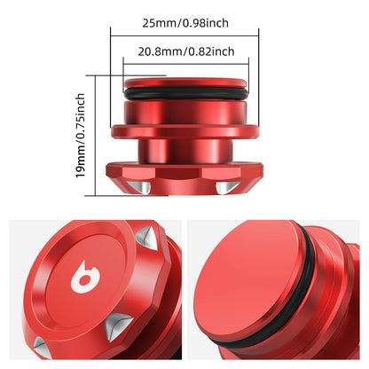 Aluminum Cigarette Lighter Plug Cover for Cars and Boats with a Standard 12-Volt Power Source