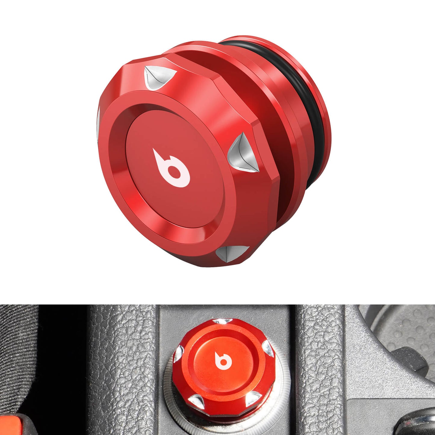 Aluminum Cigarette Lighter Plug Cover for Cars and Boats with a Standard 12-Volt Power Source