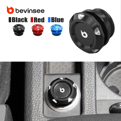 Aluminum Cigarette Lighter Plug Cover for Cars and Boats with a Standard 12-Volt Power Source
