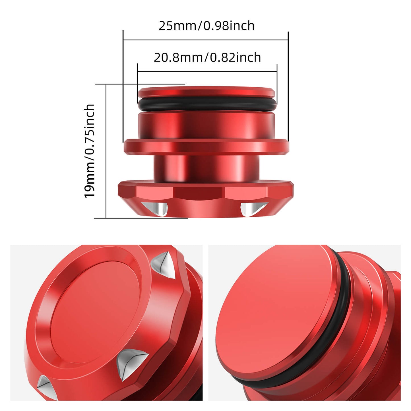 Aluminum Car Cigarette Lighter Plug Cover For Automotive Vehicles Boats with Standard 12 Volt Power Source