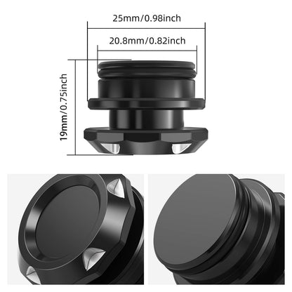 Aluminum Car Cigarette Lighter Plug Cover For Automotive Vehicles Boats with Standard 12 Volt Power Source