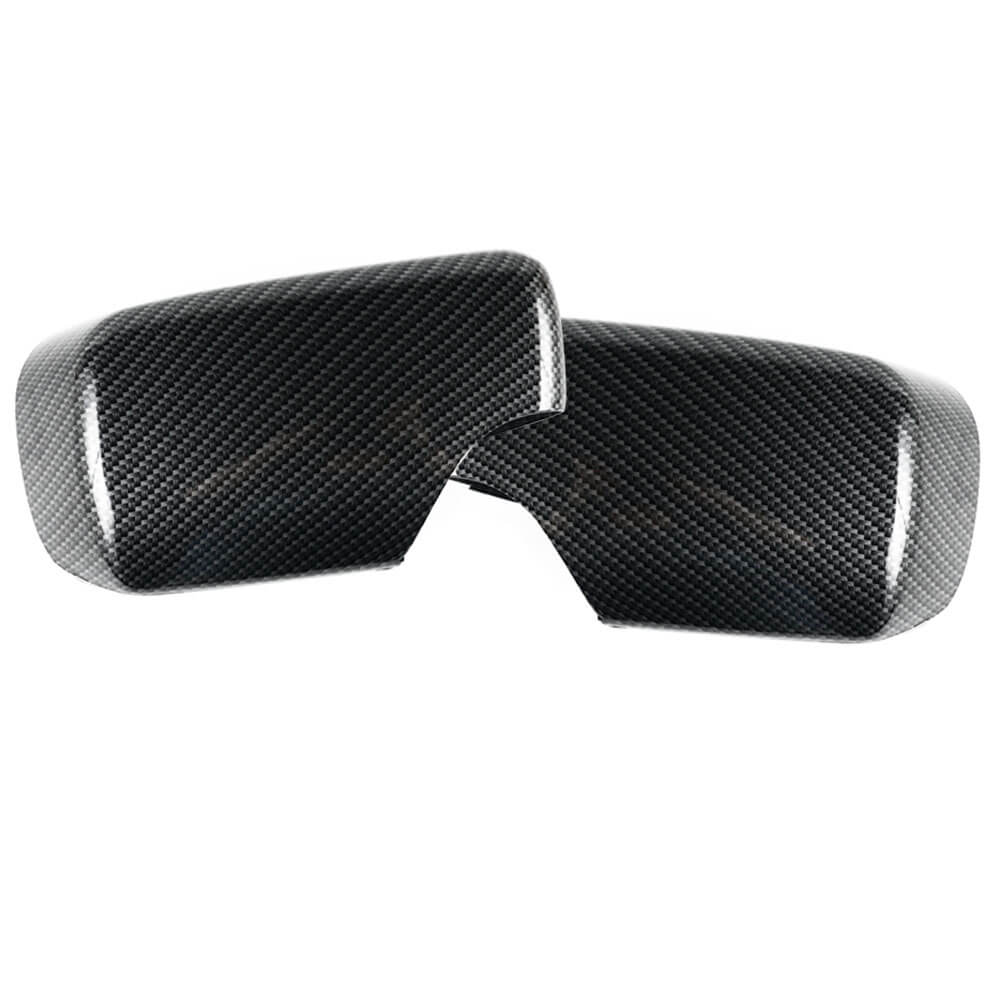 Pair Left+Right Carbon Fiber Door Mirror Cover Cap For BMW E46 1998-2005