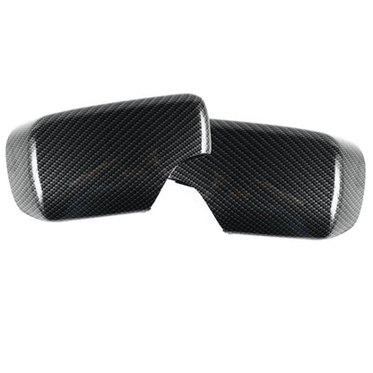 Pair Left+Right Carbon Fiber Door Mirror Cover Cap For BMW E46 1998-2005