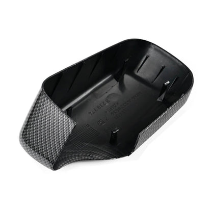Pair Left+Right Carbon Fiber Door Mirror Cover Cap For BMW E46 1998-2005
