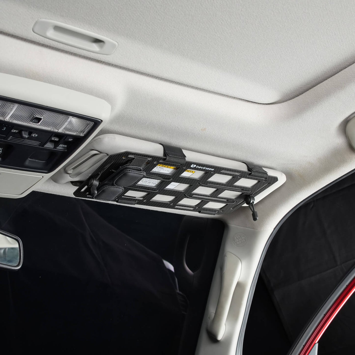 Carbon Fiber Visor Organizer For Toyota 4Runner
